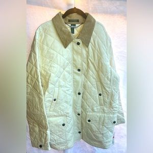 NWT White puffy long Ralph Lauren coat